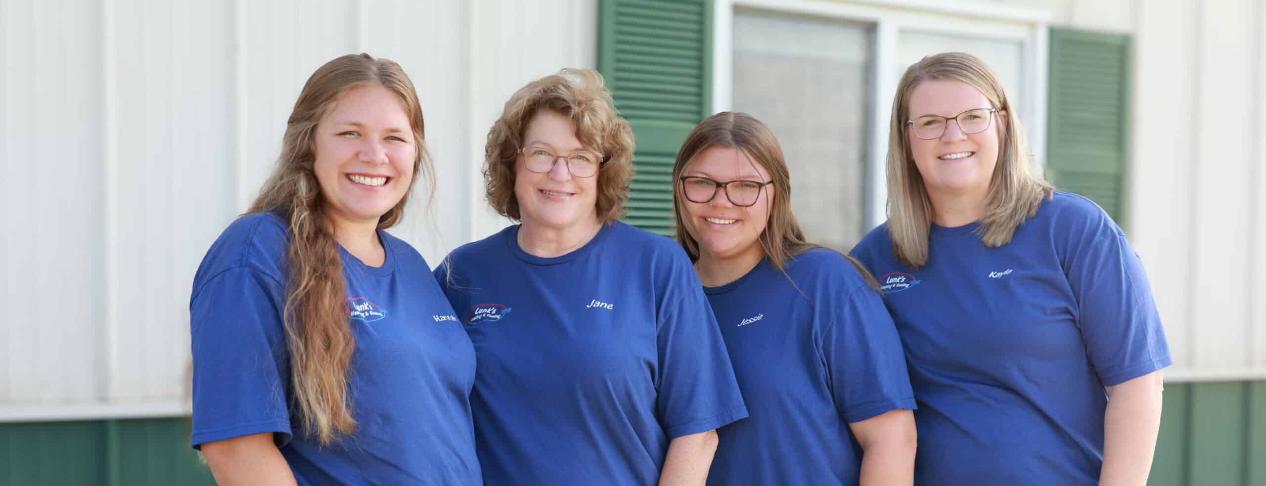 Hannah, Jane Lunk, Jessie, Kayla